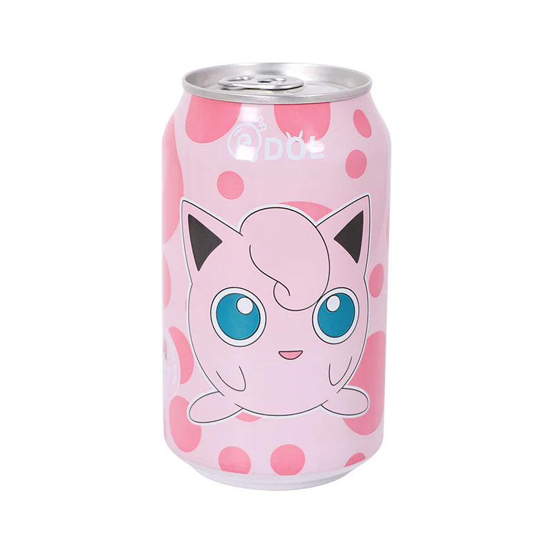 QDol Pokemon Sparkling Water 330ml - Exotic Drink - Case of 24 (white peach)