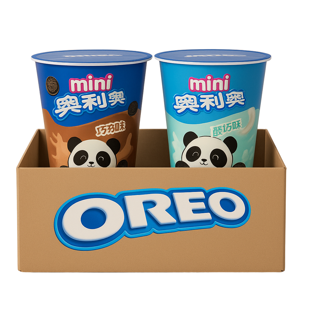 Two pack Oreo mini cups 55g each - exotic snacks variety