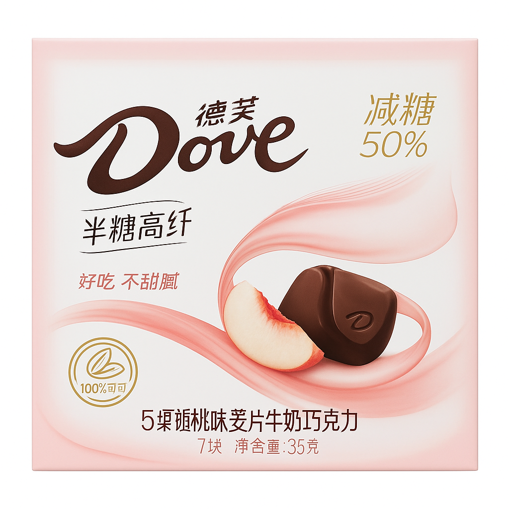 Dove Oatmeal Milk Chocolate 35g - Exotic Snacks - Box of 10