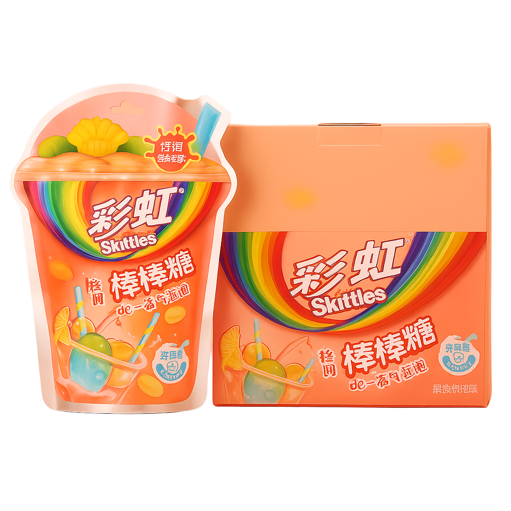 Skittles fruit mix lollipops 54g bag - exotic candy import