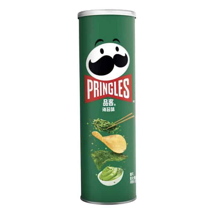 Pringles spicy crayfish chips 110g can - exotic Asian flavor