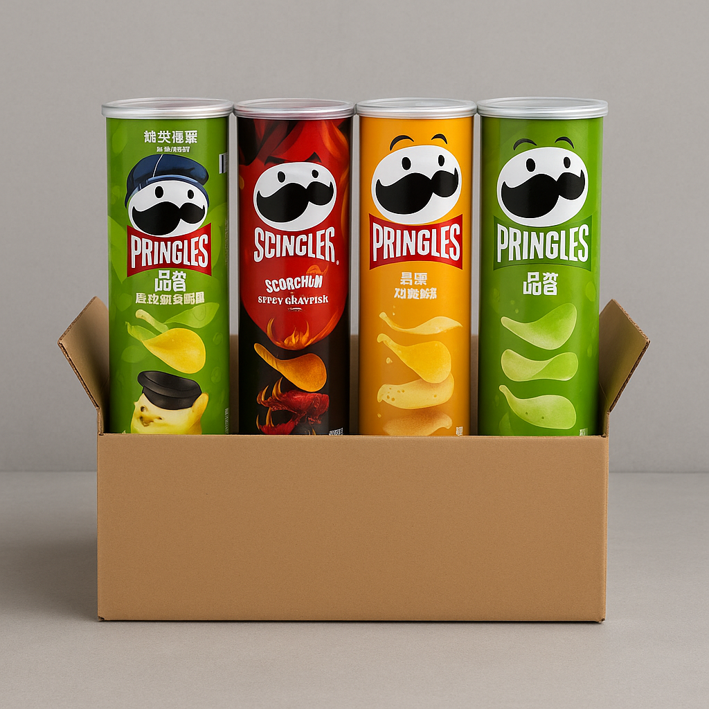 Pringles exotic snack box - assorted international Pringles flavors variety pack